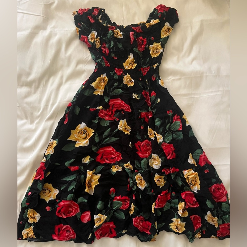 Floral Off-Shoulder Dress